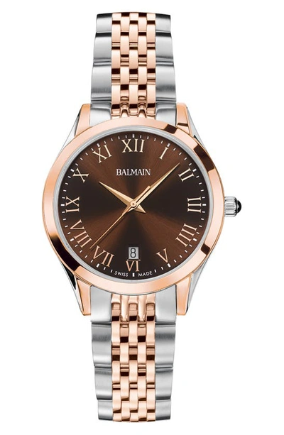 Balmain Classic R Two-tone Bracelet Watch, 34mm In Two Tone