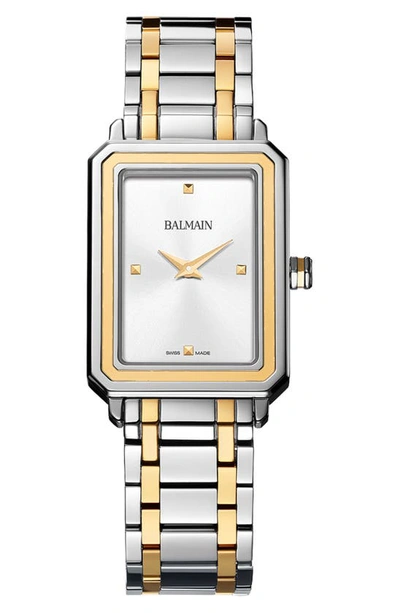 Balmain Eirini Two-tone Bracelet Watch, 25mm X 33mm In Two Tone