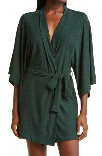 Beyond Yoga Comfort Queen Robe In Forest Green - Pine