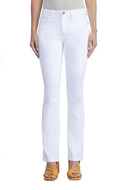 Lafayette 148 Mercer High Rise Kick Flare Jeans In Washed Plaster In Nocolor