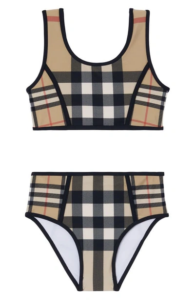 Burberry Kids' Little Girl's & Girl's 2-piece Noor Archive Bikini Set In Beige