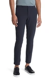 Mizzen + Main Helmsman Slim Fit Stretch Flat Front Golf Pants In Black Solid