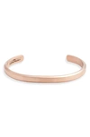 Clifton Wilson Stainless Steel Stacking Bangle In Rose Gold