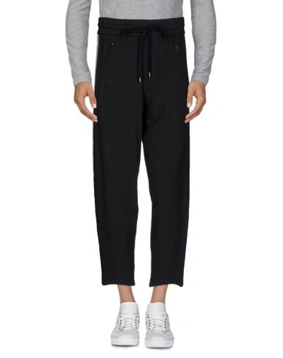 Ports 1961 20cm Wool Cotton Jersey Jogging Pants In Black