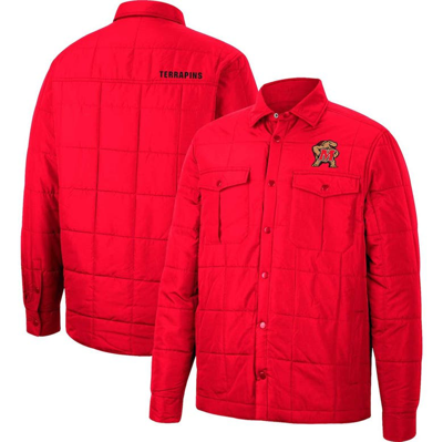Colosseum Red Maryland Terrapins Detonate Quilted Full-snap Jacket