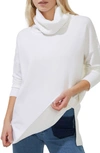 French Connection Baby Soft Cathy Turtleneck Sweater In Winter White
