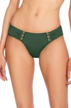 Robin Piccone Amy Side Tab Bikini Bottoms In Bonsai