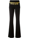 MOSCHINO PRINTED LOGO CHAIN TROUSERS,A302042411917876