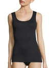 Hanro 'soft Touch' Layering Tank In Black