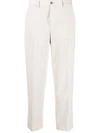 Briglia 1949 Tailored Straight-leg Trousers In White