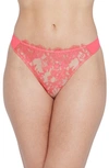 Skarlett Blue Entice Thong In Rosy/terra