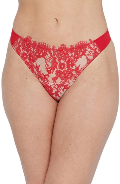 Skarlett Blue Entice Thong In Sangria/ Ny