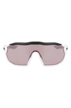 Nike Show X Rush 58mm Shied Sunglasses In White/ Road Tint