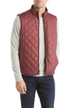 Peter Millar Essex Quilted Vest In Claret