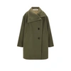 Acne Studios Oschelle Wool-blend Coat In Hunter Green