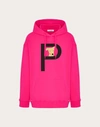 Valentino Garavani Rockstud Pet Customisable Unisex Hooded Sweatshirt In Pink/black