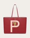 Valentino Garavani Garavani Rockstud Pet Customizable Tote Bag Woman Red V./poudre Uni