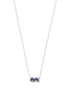 SUZANNE KALAN 18K WHITE GOLD SHIMMER SAPPHIRE AND DIAMOND NECKLACE,BAP610WG18643398