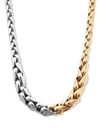 LAUREN RUBINSKI 14K YELLOW GOLD TWO-TONE TWIST CHAIN NECKLACE,LR1NLBIML18412496