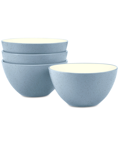 Noritake Colorwave Side/prep Bowls, Set Of 4 In Ice