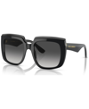 Dolce & Gabbana Women's Low Bridge Fit Sunglasses, Dg4414f In Black On Transparent Black