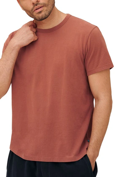 Jason Scott Raymond Crewneck Pima Cotton T-shirt In Red