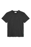 Jason Scott Raymond Crewneck Pima Cotton T-shirt In Washed Black