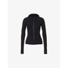 LULULEMON LULULEMON WOMEN'S BLACK DEFINE HIGH-NECK STRETCH-JERSEY JACKET,60895036