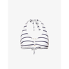 Heidi Klein Core D-g U-bar Halter Bikini Top In Nautical