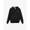 Ader Error Logo-patch Drawstring Hoodie In Black