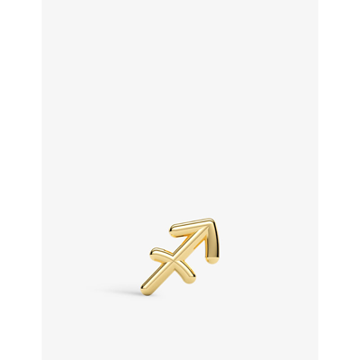 The Alkemistry Sagittarius Zodiac 18ct Recycled Yellow-gold Single Stud Earring