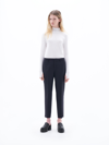Filippa K Emma Cropped Tailored Trousers In Blue