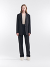 Filippa K Davina Oversized Wool Blazer In Black