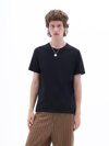 Filippa K Stretch Cotton Tee In Black