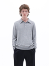 Filippa K Knitted Polo Shirt In Grey