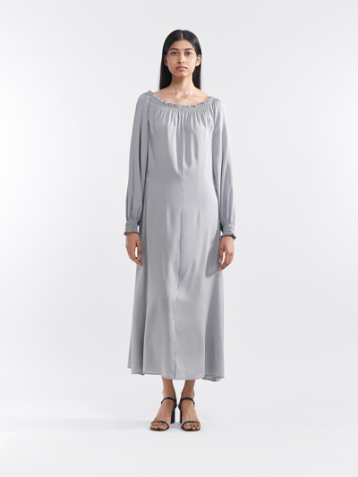 Filippa K Clarissa Silk Dress In Grey