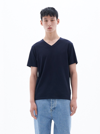 Filippa K Stretch V-neck Tee In Blue