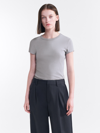 Filippa K Fine Rib Tee In Grey