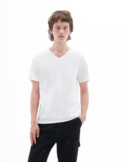 Filippa K Stretch V-neck Tee In White