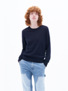 Filippa K Merino Round Neck Sweater In Blue