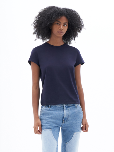 Filippa K Soft Cotton Tee In Blue