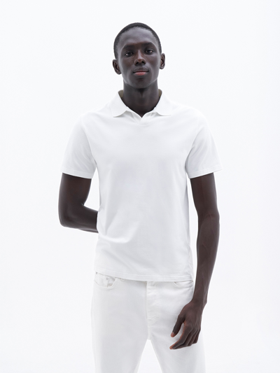 Filippa K Stretch Polo T-shirt In White