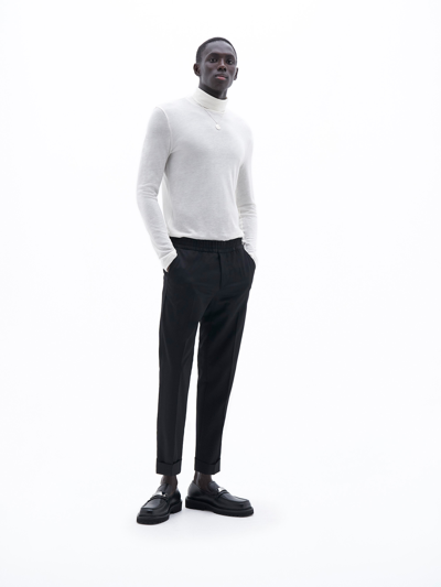 Filippa K Terry Cropped Trousers In Black