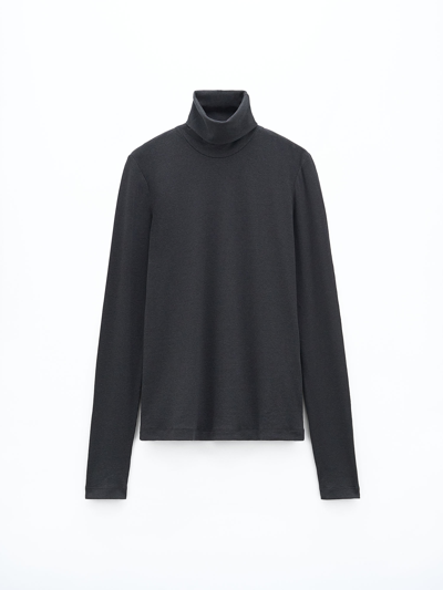 Filippa K Nellie Rib Top In Grey