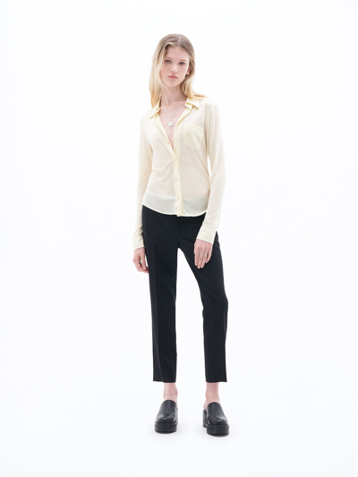 Filippa K Luisa Cropped Cool Wool Slacks In Black