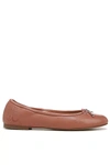 Sam Edelman Felicia Womens Denim Round Toe Ballet Flats In Brown