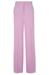 Hugo Boss Regular-fit Trousers With Flared Leg In Light Pink
