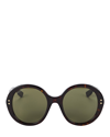 Gucci Nouvelle Tortoiseshell Round Sunglasses In Brown