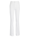 L Agence Ruth High-waisted Straight Jeans In White