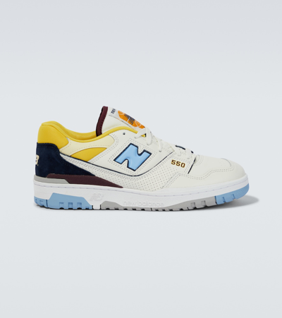 New Balance 550 Trainers In Sea Salt/carolina/yellow